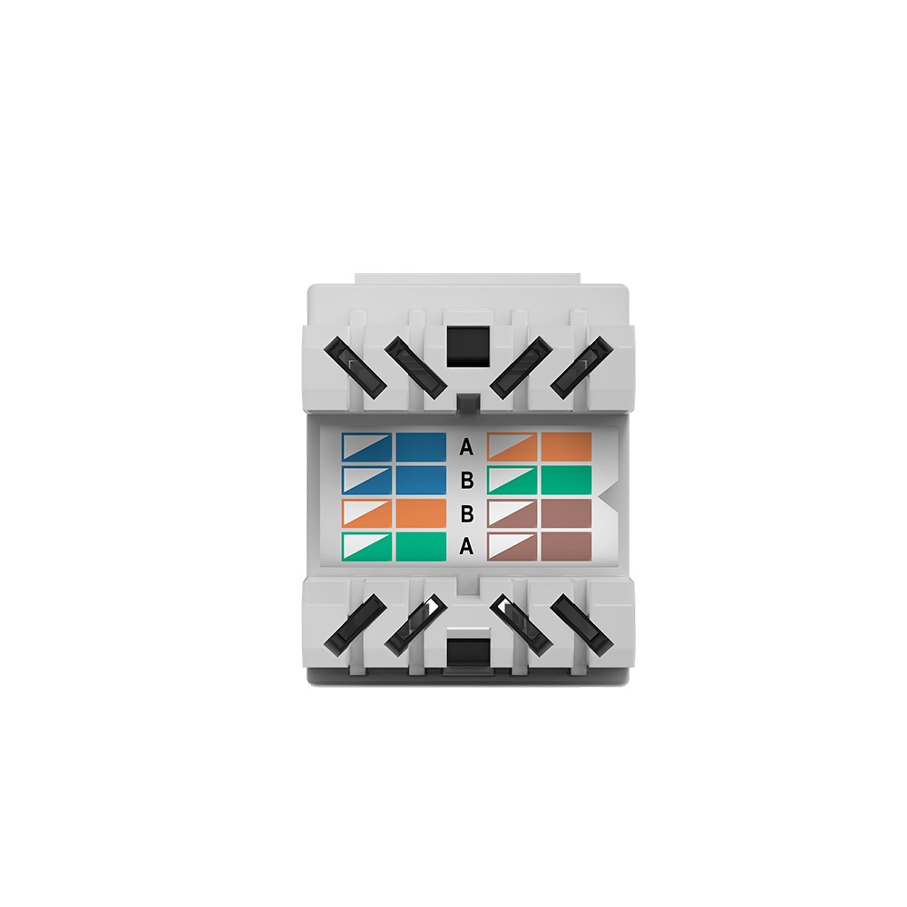 Conector RJ45 Fêmea 180° Cat6 Keystone Jack Intelbras