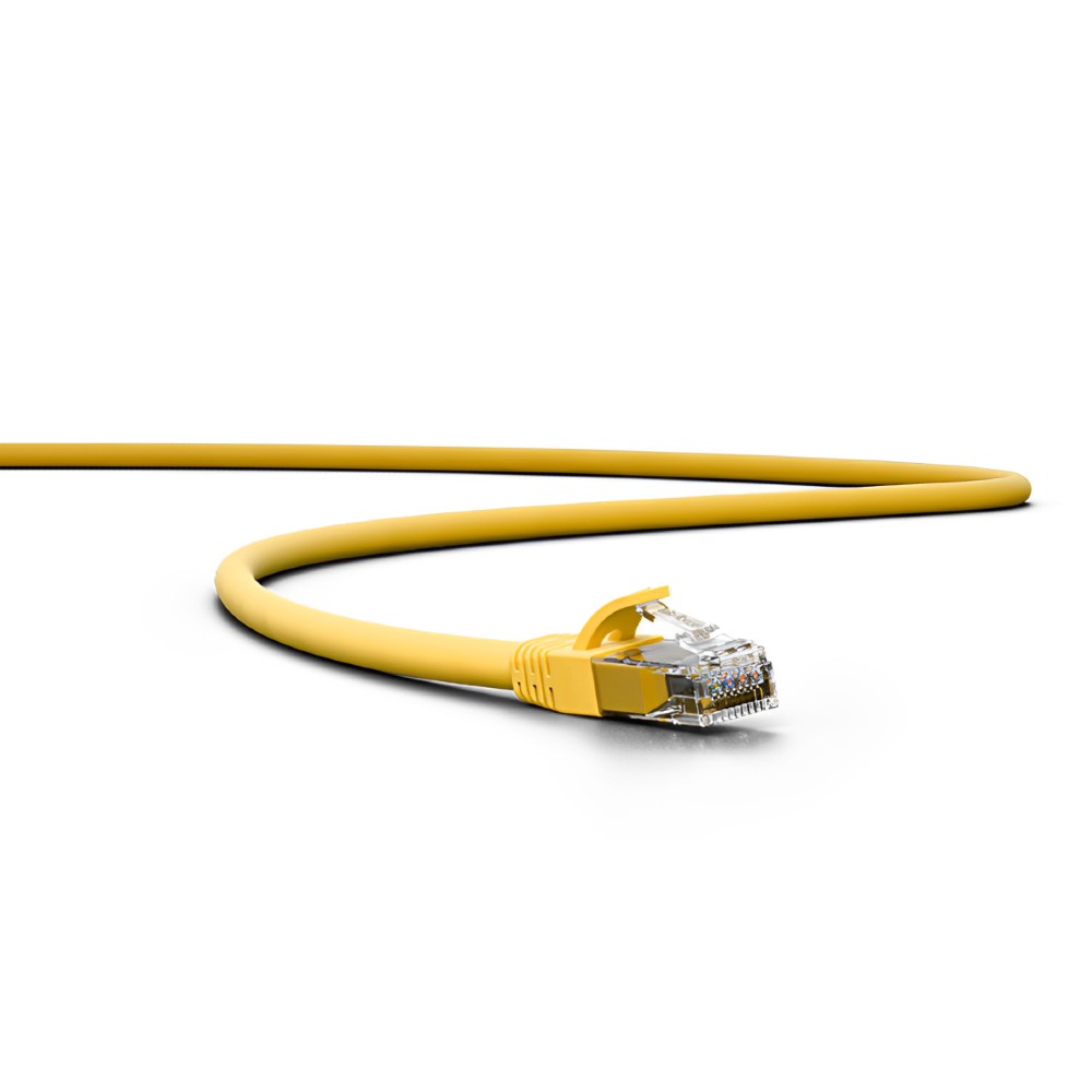 Patch Cord Impact Giga U/UTP 4P Cat6 Amarelo 3m LSZH Intelbras