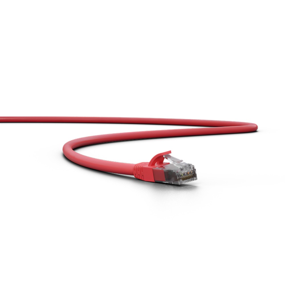 Patch Cord Impact Giga U/UTP 4P Cat6 Vermelho 3m LSZH Intelbras