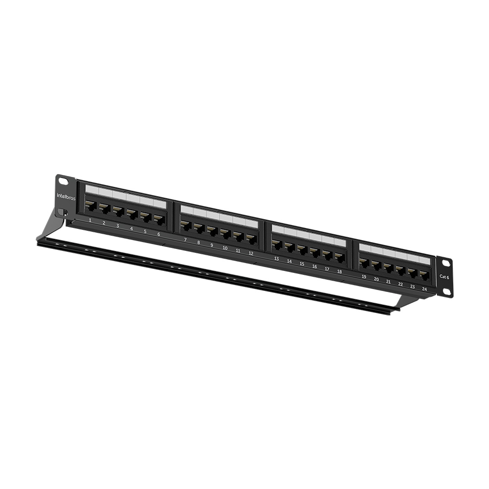 Patch Panel 24 Portas Impact Giga CAT6 PP624 Intelbras