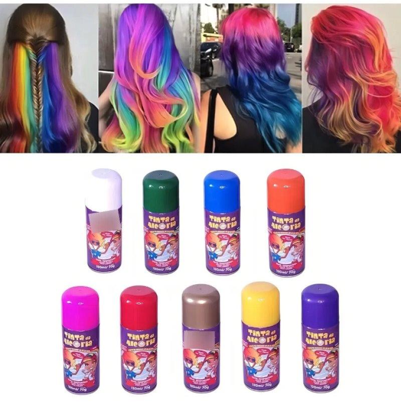 Tinta da Alegria Spray Colorido 150 ml Carnaval Laranja