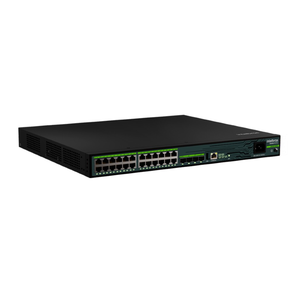 Switch Gerenciável 24 Portas 4P SFP S3028G PB Max Intelbras