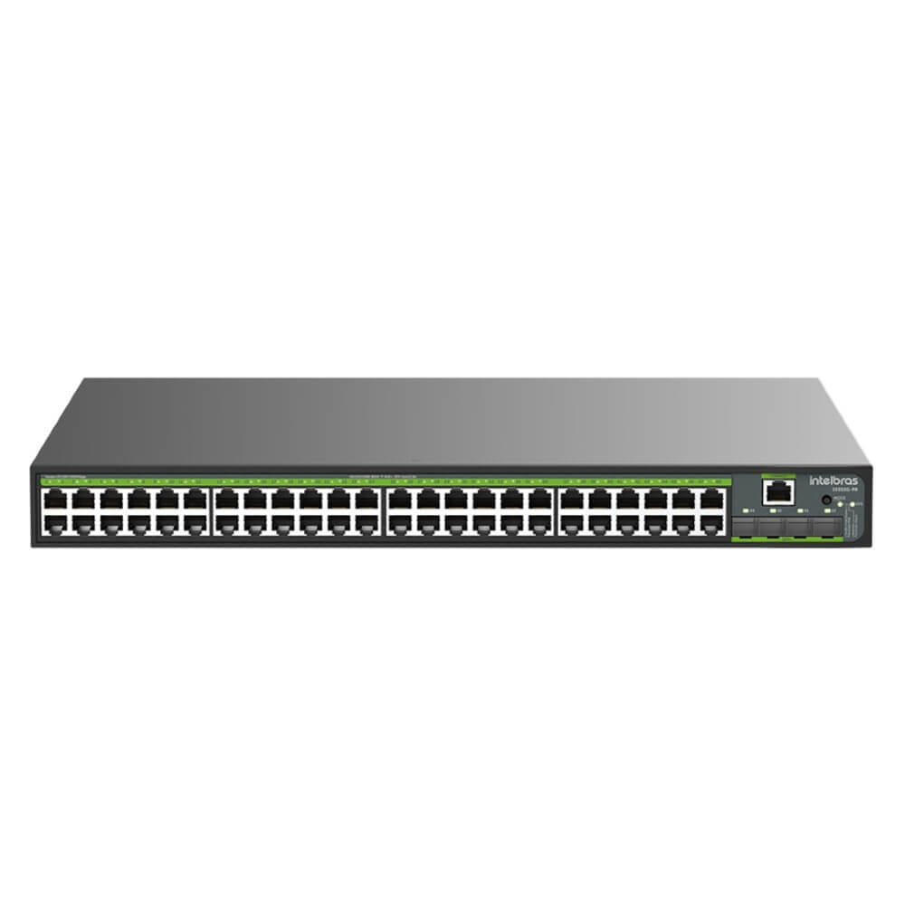 Switch Gerenciável 48 Portas 4P SFP 10000 BASE-X PoE S3352G PB Intelbras