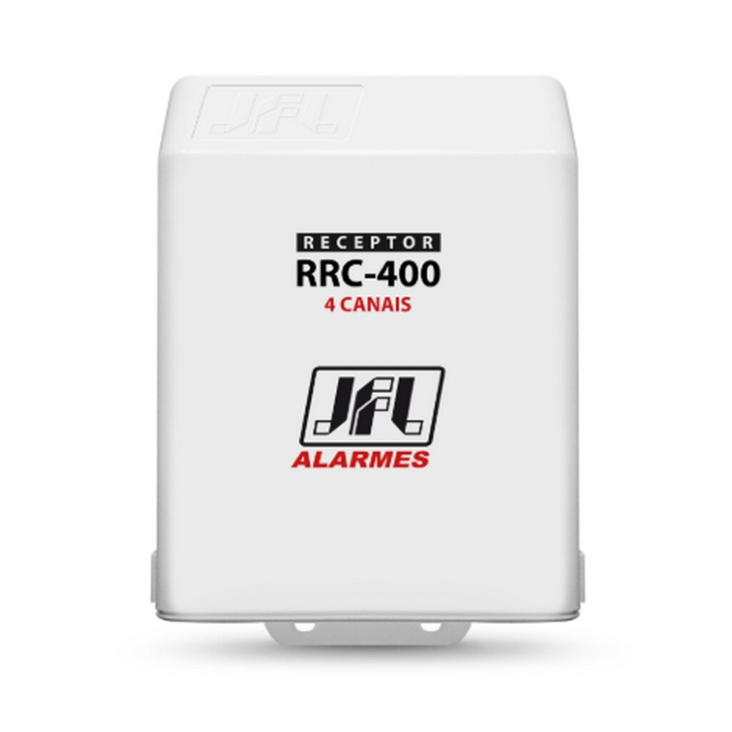 Receptor para Controle Remoto 4 Canais 433,92Mhz Hopping code e Rolling Code Alcance 100 Metros - JFL - RRC-400