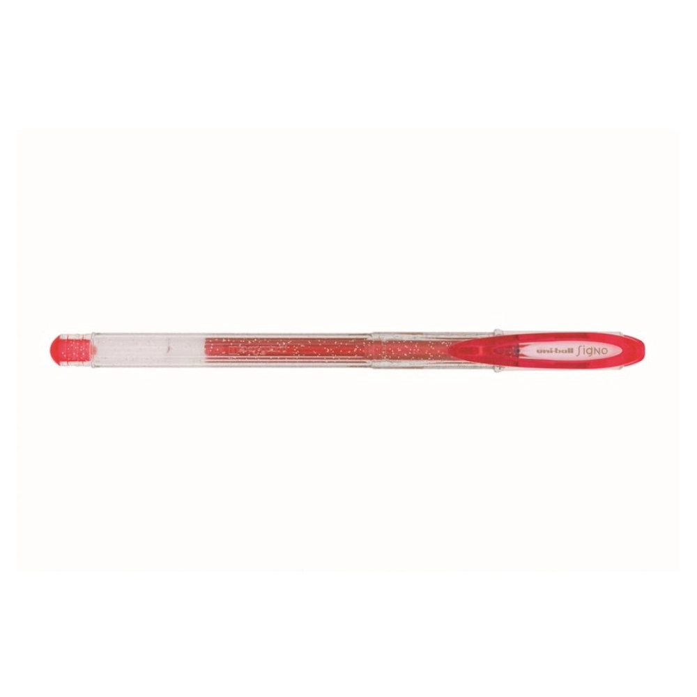 Caneta em Gel Uni Ball Signo Gliter UM-120SP vermelha