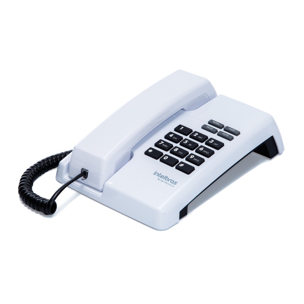 Telefone com Fio TC 50 Premium Branco Intelbras