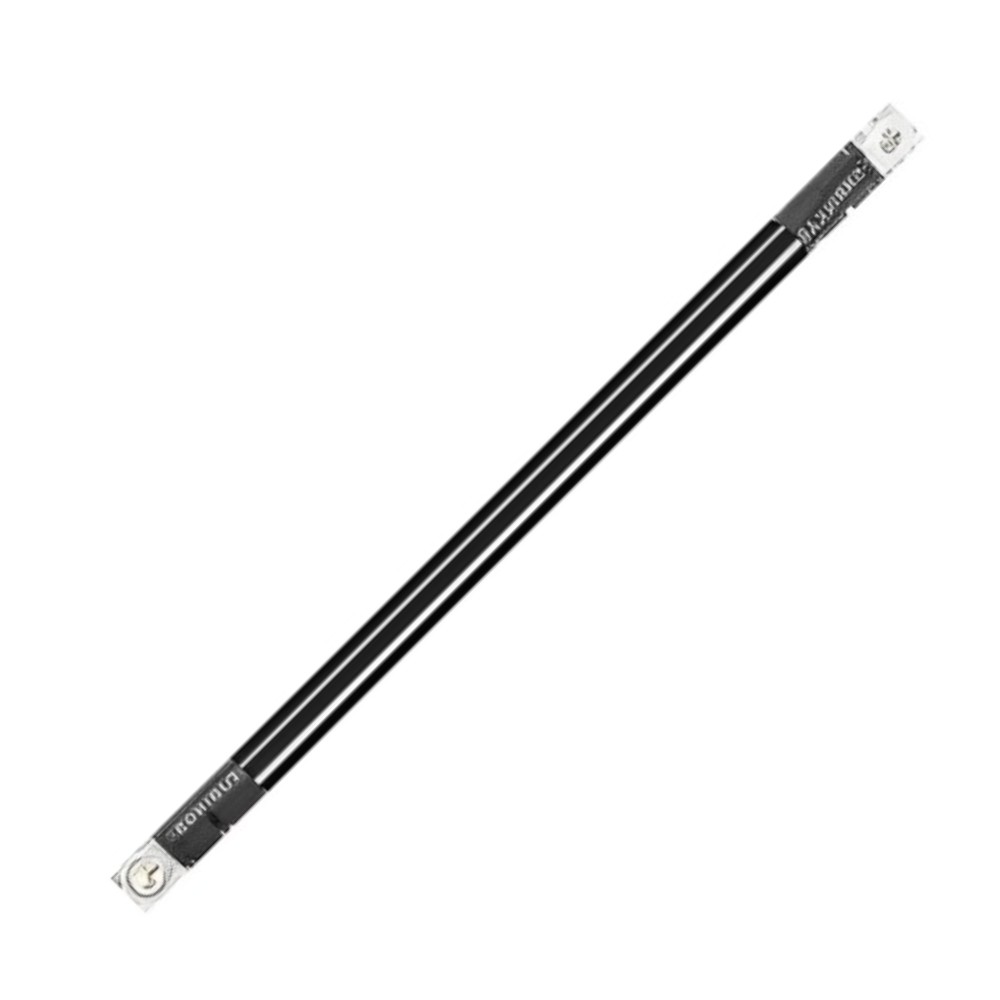 Cabo Elétrico Preto Olhal M8 35mm2 30cm 125A Para Bateria Intelbras