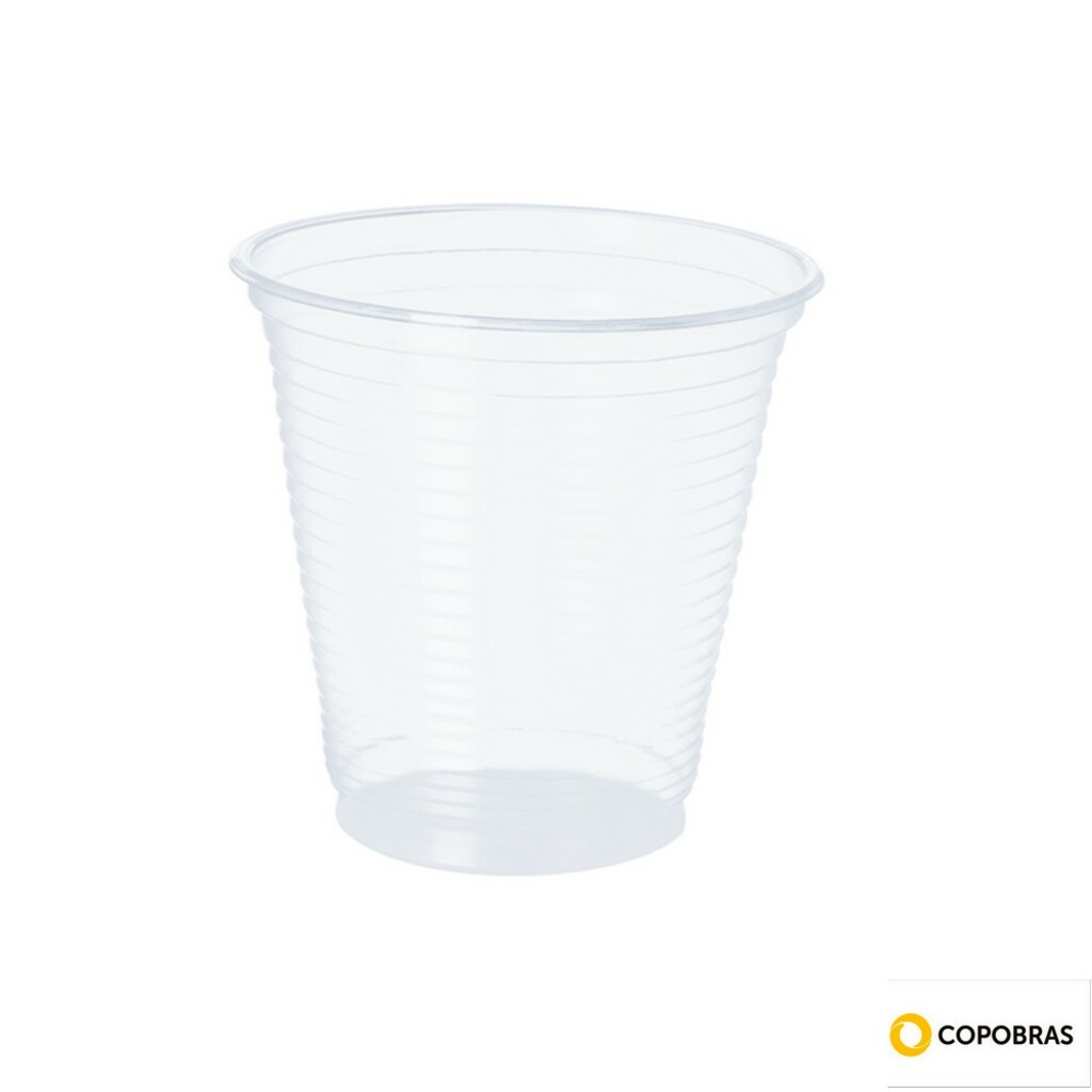 Copo Plástico Descartável 150ML Pacote com 100 Unidades - Copobras - 201621