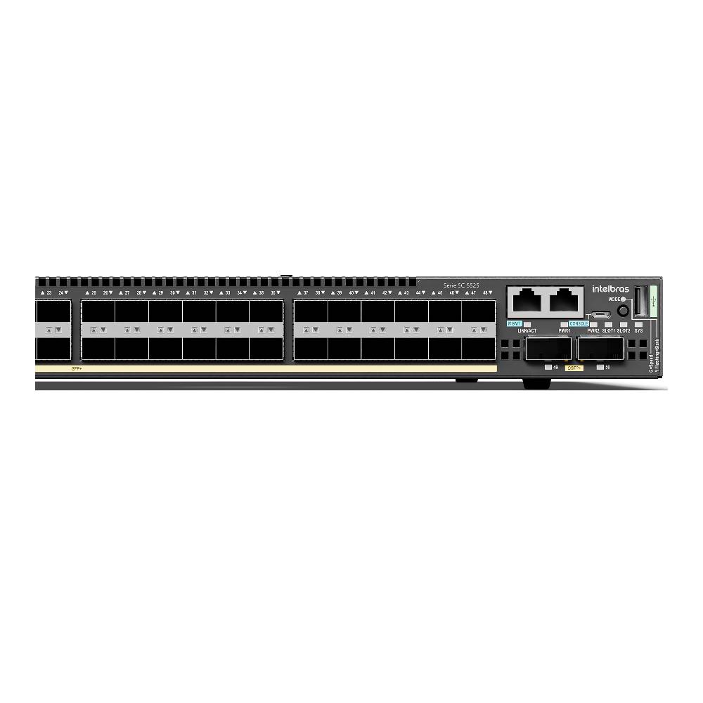 Switch Gerenciável 48 Portas SC 5525 48X 2QE Sem Fan e Fonte Intelbras