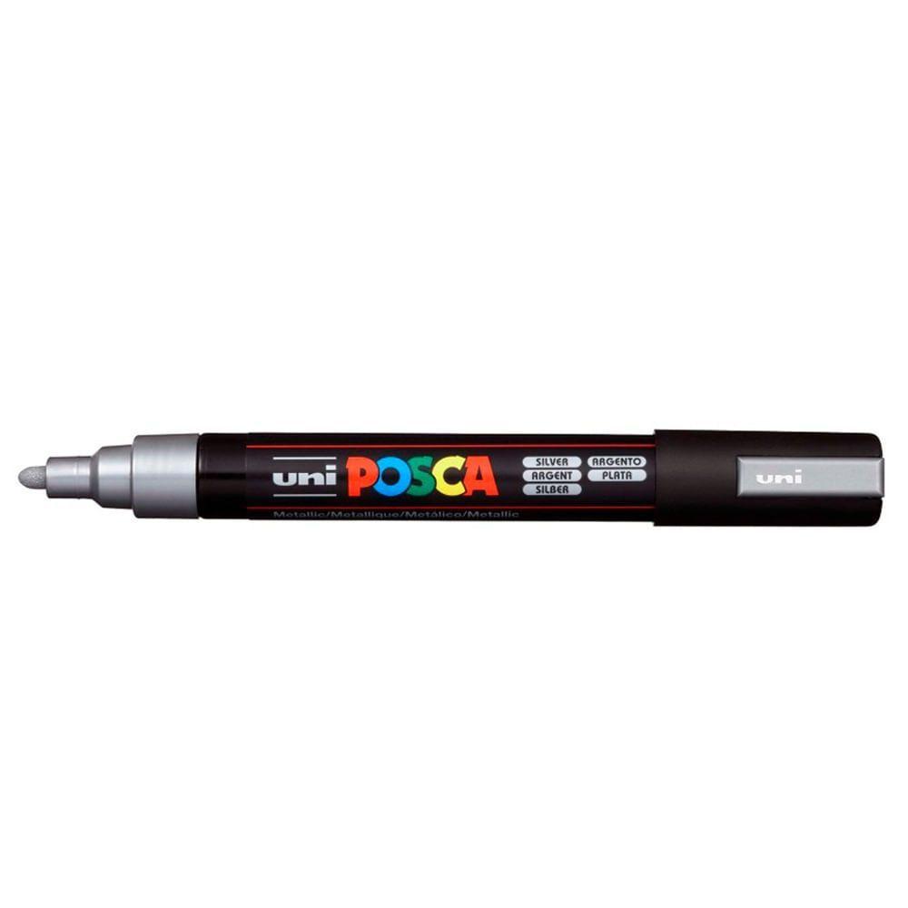 Marcador Artístico Uni Posca PC-5M Prata