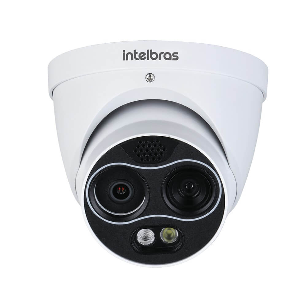 Câmera Infra Dome IP Térmica VIP 5203 D TM FT Detecção de Fogo Intelbras