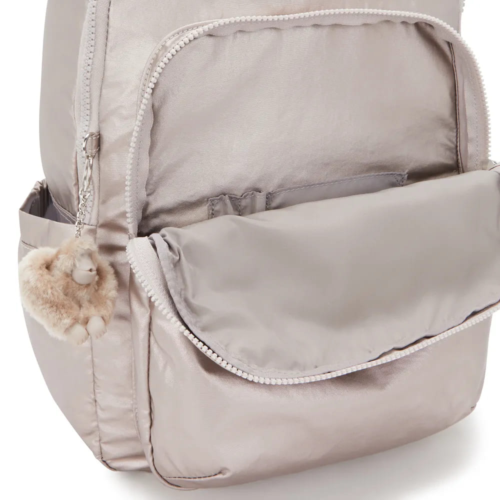 Mochila Kipling Seoul Metallic Glow Grande