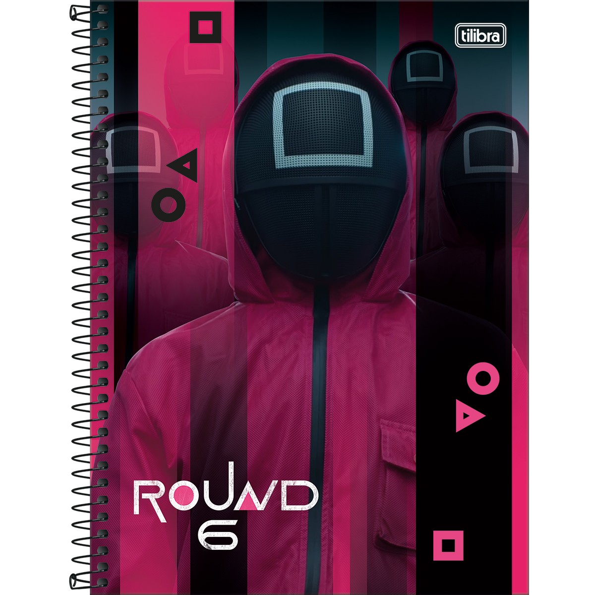 Caderno Universitário Tilibra Round 6 Capa Dura 80 Folhas com 1 Matéria Sortido