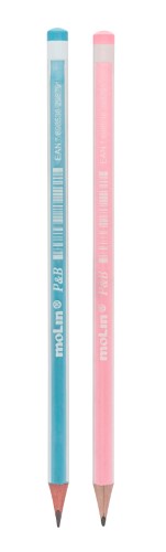 Lápis Preto HB Molin HB Pink And Blue Unidade Sortido