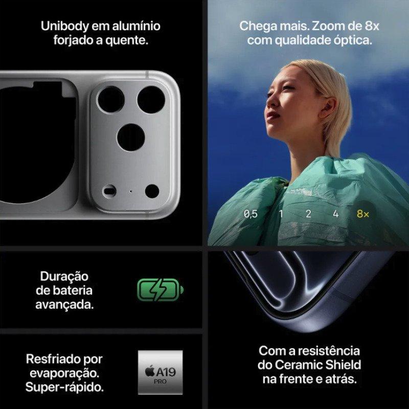 Apple iPhone 17 Pro Max 256 GB Laranja Cósmico 5G ANATEL