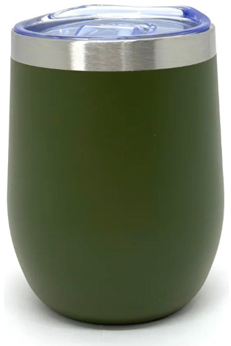 Copo Térmico Cuia 350 ml Aço Inox com Tampa Verde