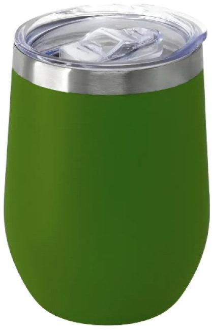 Copo Térmico Cuia 350 ml Aço Inox com Tampa Verde