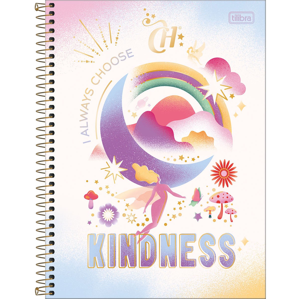 Caderno Universitário Tilibra Capricho Capa Dura 80 Folhas 1x1 Sortido
