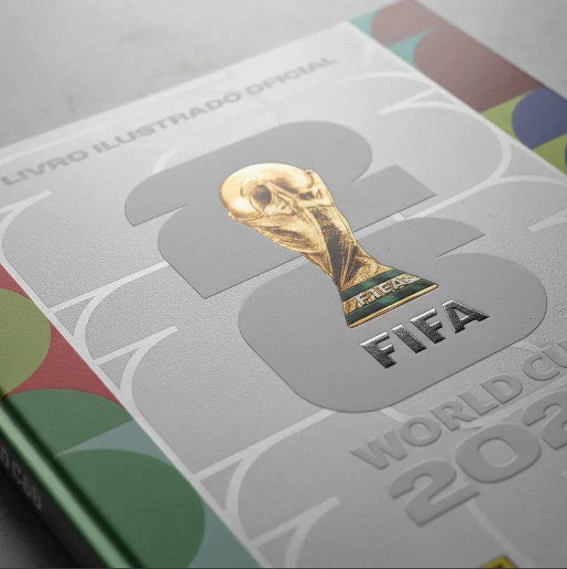 Álbum de Figurinhas Capa Dura Prata Copa Do Mundo Fifa 2026