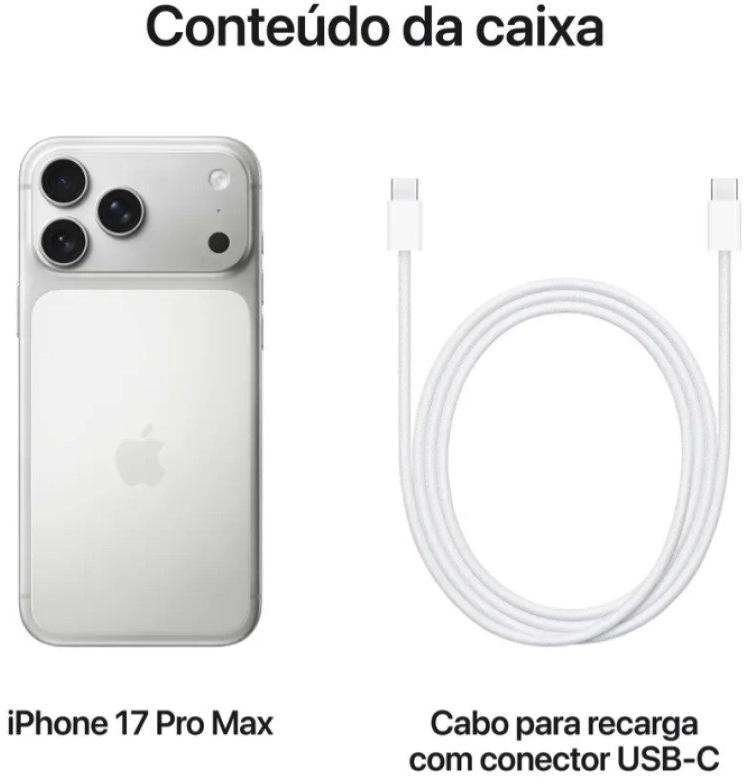 Apple iPhone 17 Pro Max 256 GB Silver 5G ANATEL
