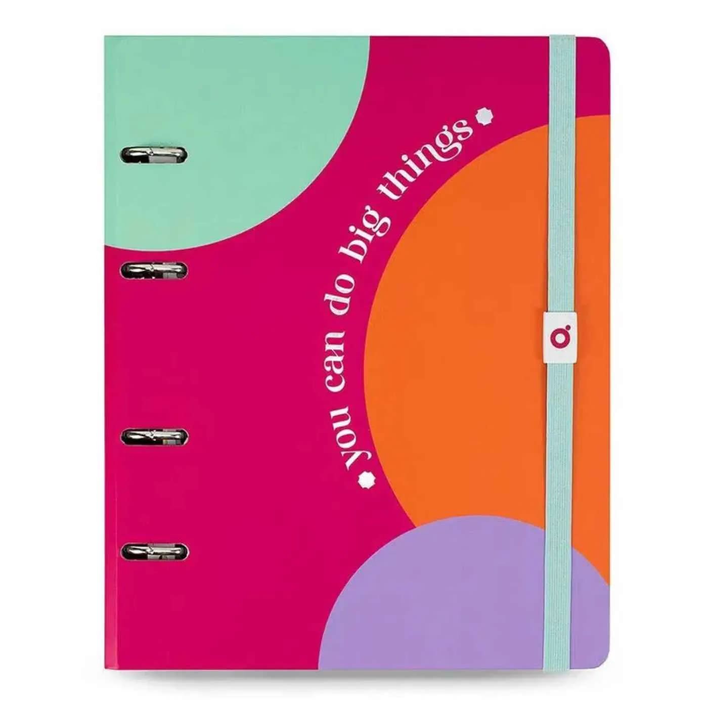 Caderno Fichário Ótima Color Match Summer Médio Ultra