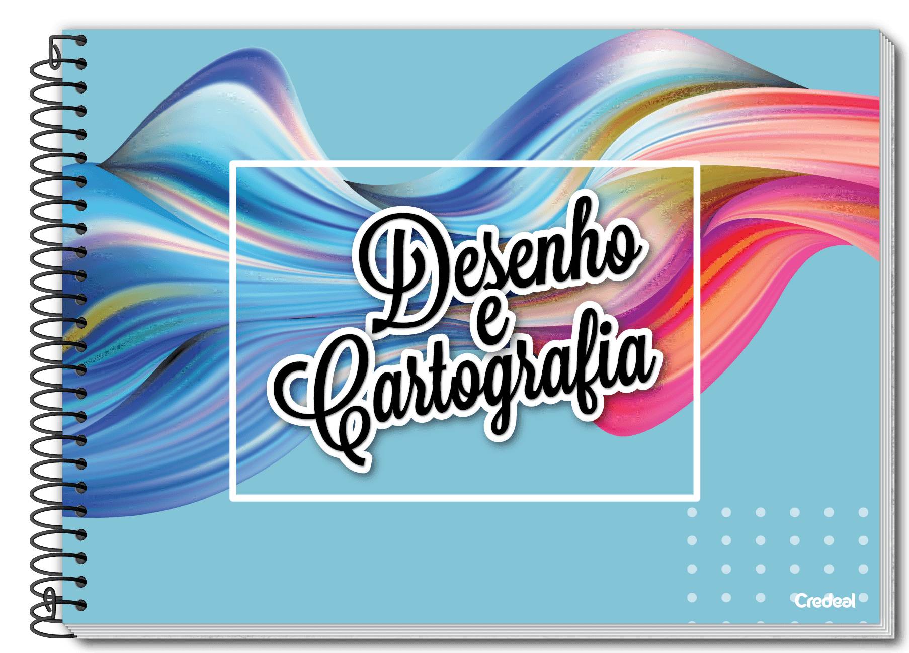 Caderno Cartografia Credeal Designer Capa Dura 60 Folhas Sortido