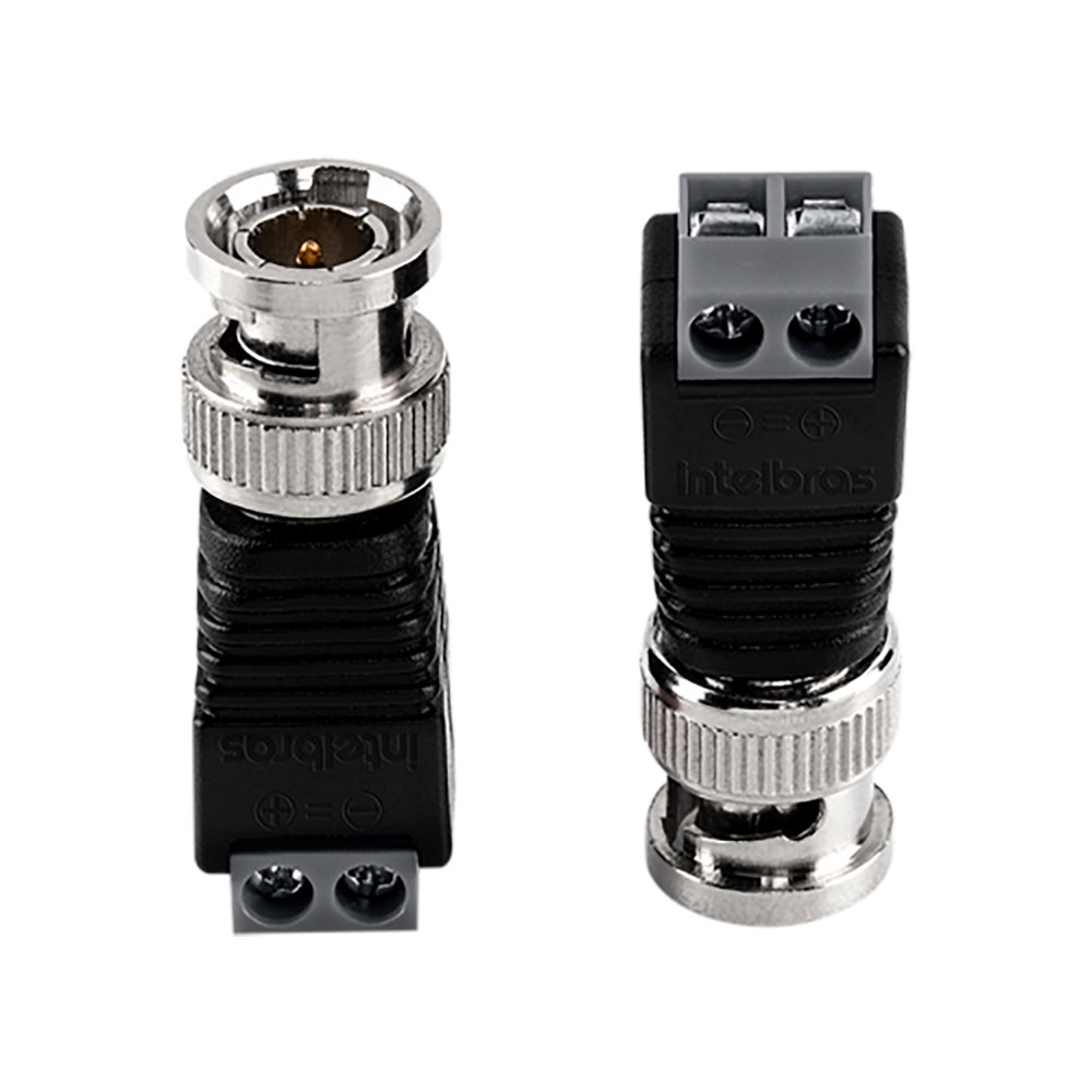Conector BNC Borne Conex 1000 Intelbras Pacote 10 peças
