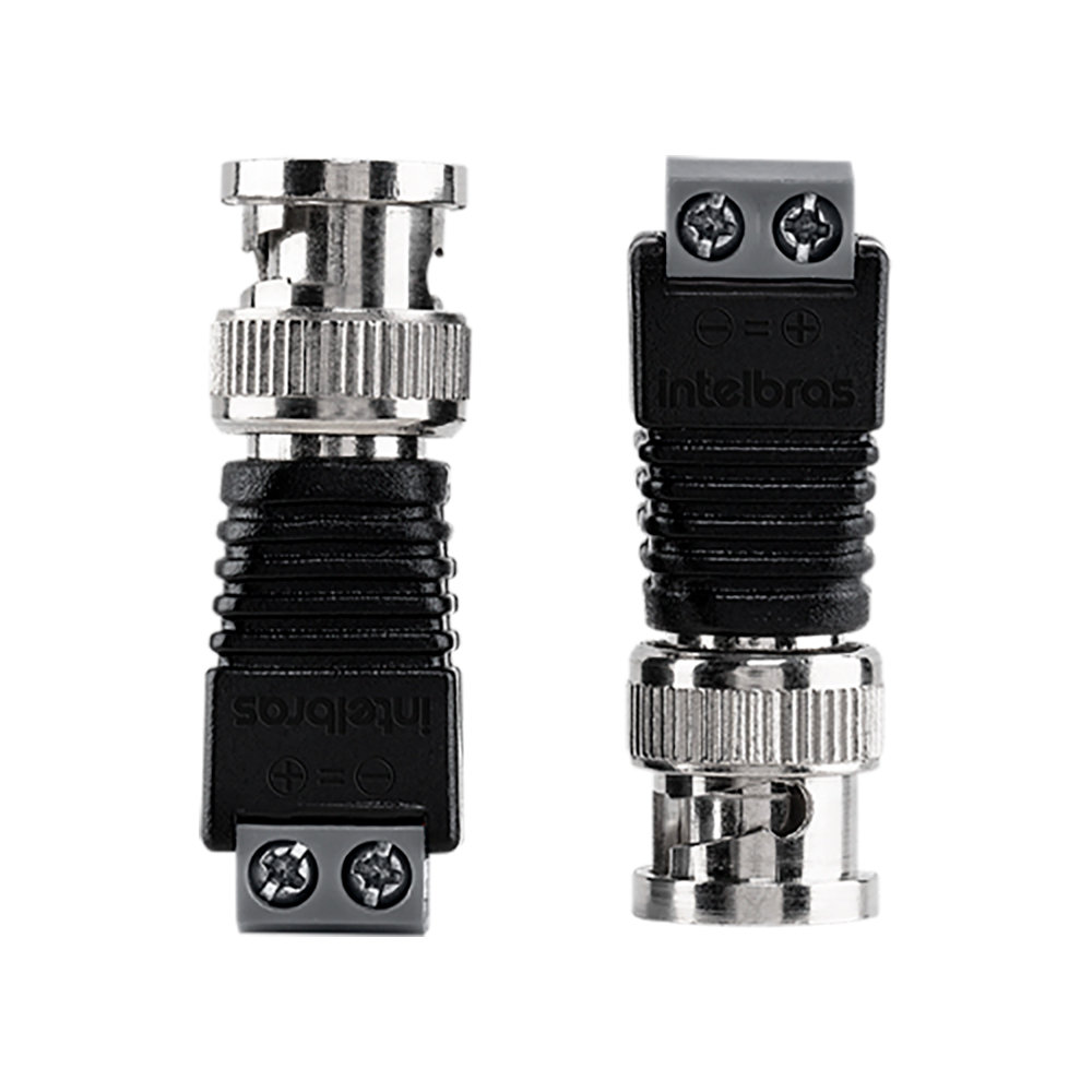 Conector BNC Borne Conex 1000 Intelbras Pacote 10 peças