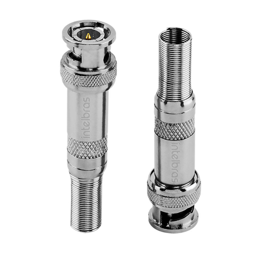 Conector BNC Mola Conex 1000 Intelbras Pacote 10 Peças