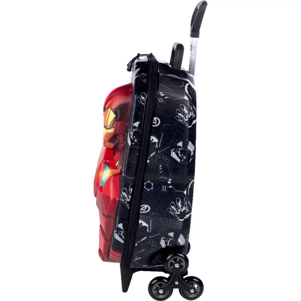 Mochila com Rodas Infantil Diplomata Homem de Ferro Rodinha Tripla Grande