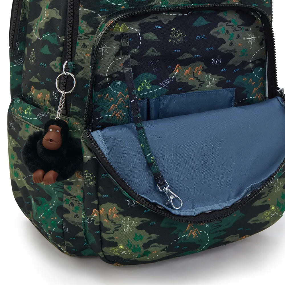Mochila Kipling Seoul College Estampado Grande