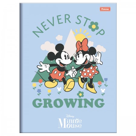 Caderno Brochura Foroni Capa Dura Minnie Mouse Vintage 80 Folhas Sortido
