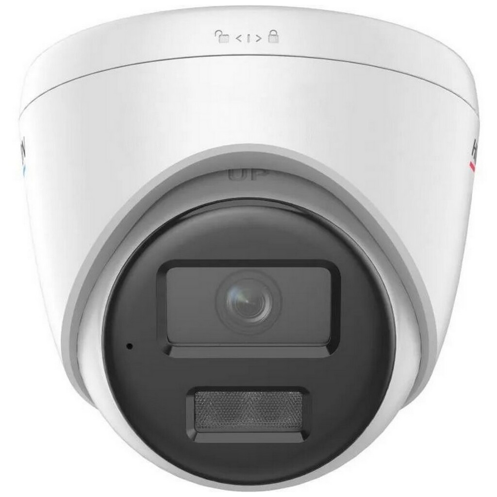Câmera CFTV IP PoE DS-2CD1327G2H-LIU Dome Full HD 2.0MP ColorVu 30m 2,8 mm Acusense Microfone Embutido Hikvision