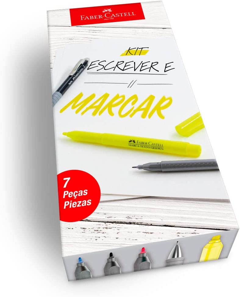Kit Faber Castell Escrita Completa com 7 Unidades Edição Limitada