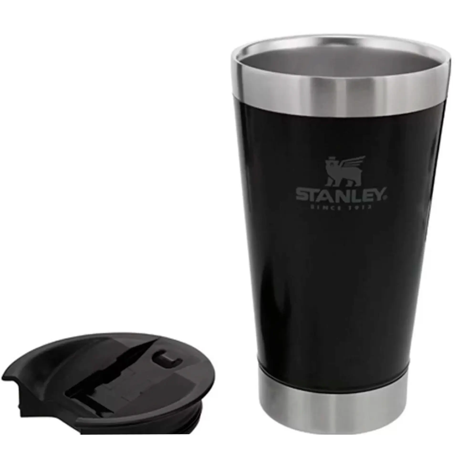 Copo Térmico Inox Stanley com Tampa 473mL - Preto