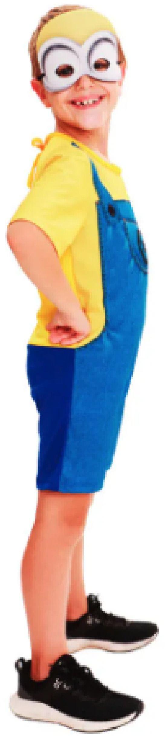 Fantasia Minions Bob Básica Tam M Super Magia