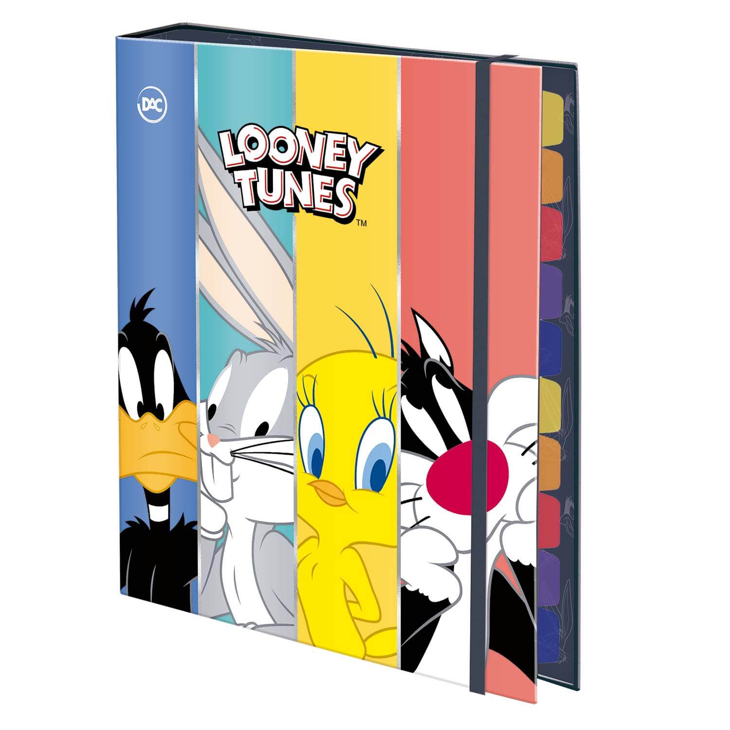 Caderno Fichário DAC Universitário Looney Colegial 48 Folhas