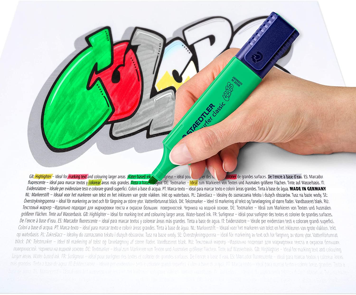 Marcador para Texto Staedtler Textsurfer Classic Excel 4 Cores