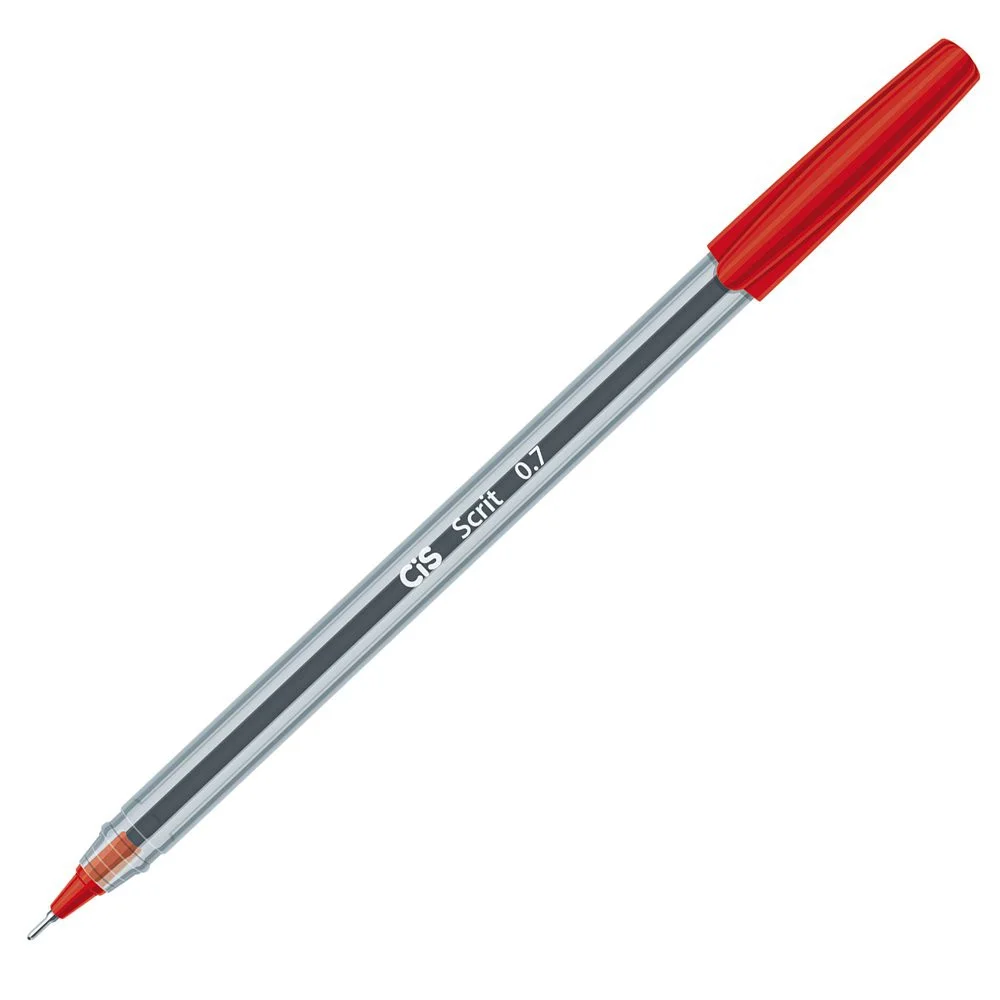 Caneta Esferográfica CIS Scrit Ponta Agulha 0.7 mm Super Leve
