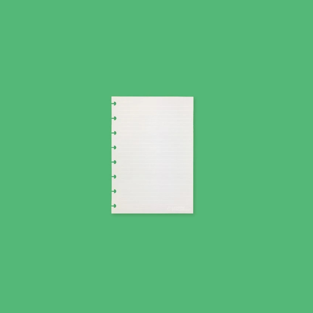 Refil para Caderno Inteligente A5 com 50 Folhas Pautadas 90 Gramas Linhas Brancas