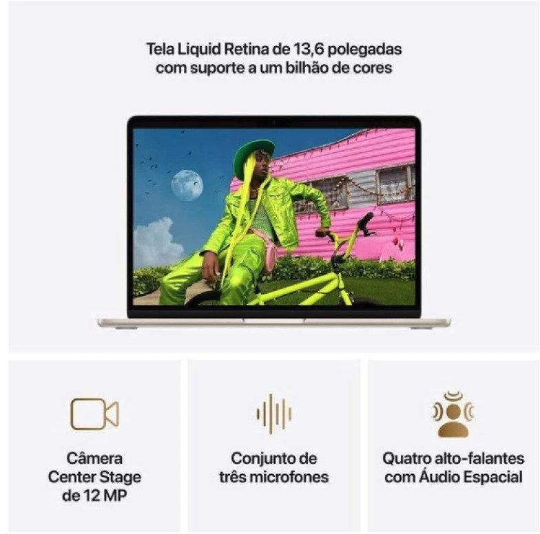 MacBook Air 13″ Chip M5 16 GB RAM 1 TB SSD Starlight