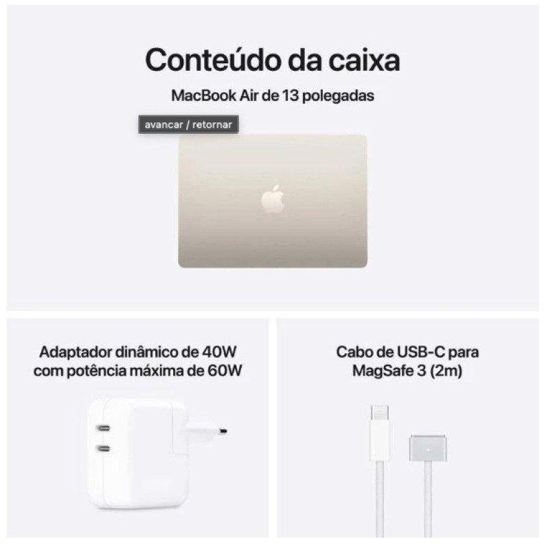 MacBook Air 13″ Chip M5 16 GB RAM 1 TB SSD Starlight