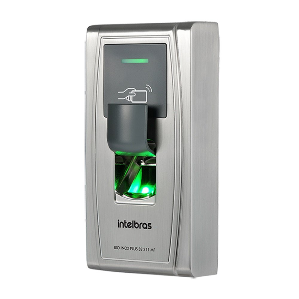 Controlador de Acesso Intelbras 13,56MHz Bio Inox Plus SS 311 MF