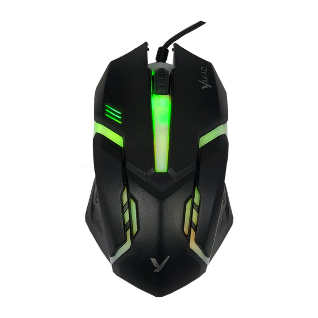 Mouse USB Gamer Yakao 1200 DPI Preto Led RGB - V1 GAMER