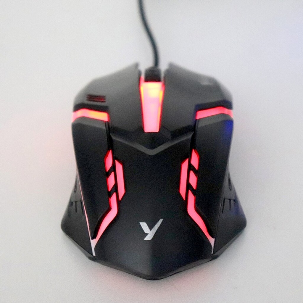 Mouse USB Gamer Yakao 1200 DPI Preto Led RGB - V1 GAMER