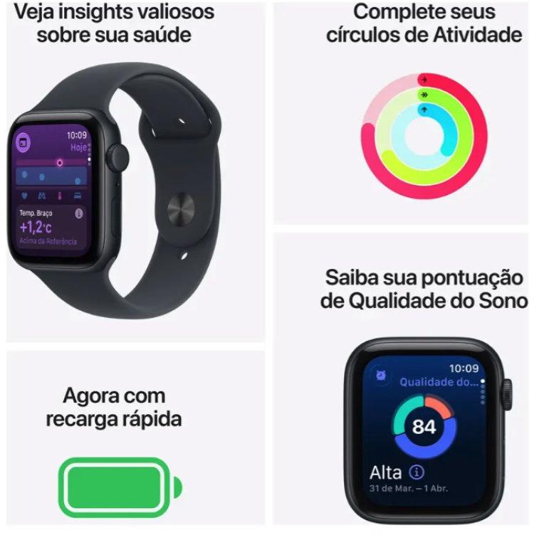 Apple Watch SE 3 Preto 44mm