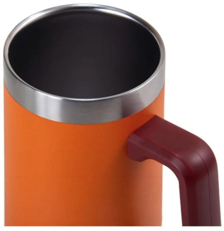 Caneca Térmica Chopp Cerveja 709 ml Aço Inox Laranja