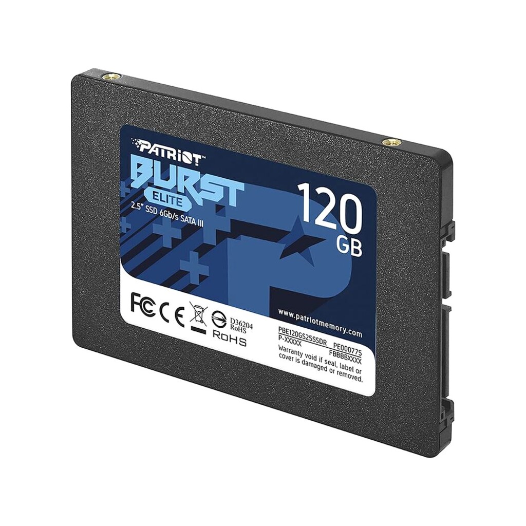 SSD 120GB Sata 3 2,5" Patriot PBE120GS25SSDR Leitura 450Mbps Gravação 320Mbps