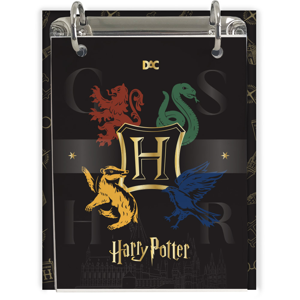 Caderno Fichário DAC Harry Potter Mini 2 Argolas com 80 Folhas