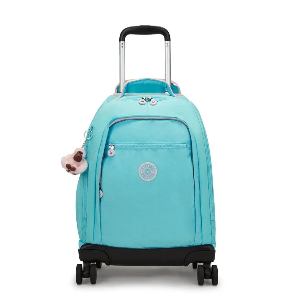 Mochila Kipling New Zea Fairy Blue com Rodinha Grande